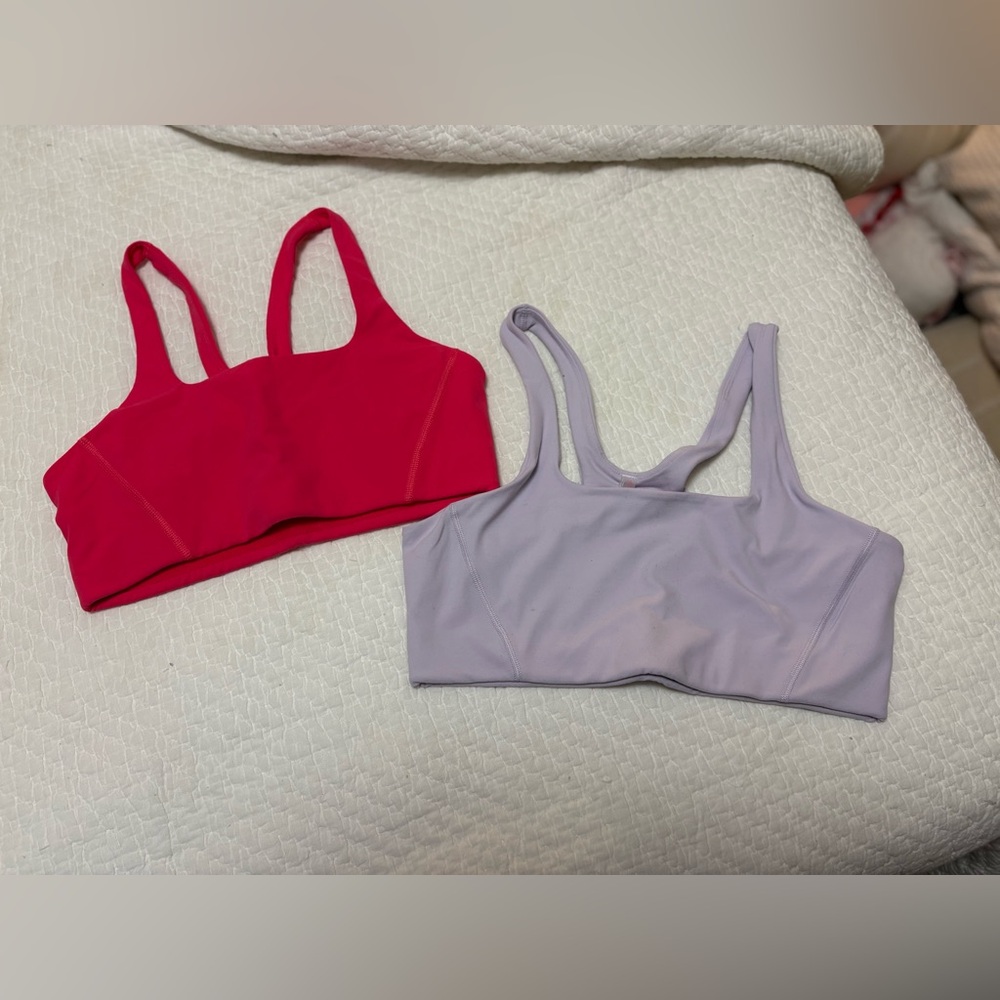Free people Never Better Square Neck sports bra-set of 2